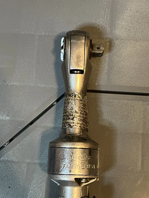 Snap-On FAR70B 3/8" Dr. Air Ratchet Made In USA 9