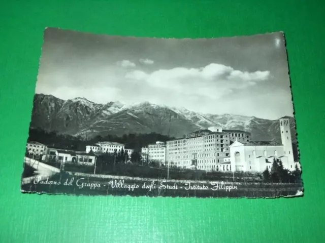 Cartolina Paderno del Grappa - Villaggio degli Studi - Istituto Filippin 1950