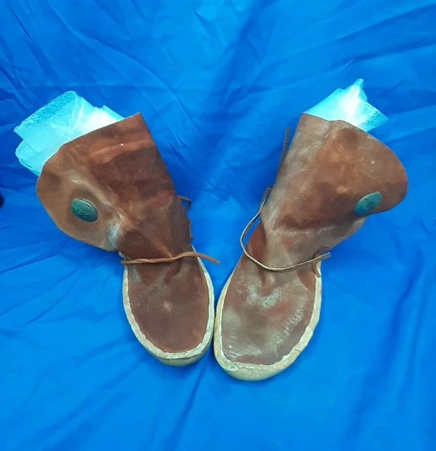 Vintage Antique Estate Native American Indian Moccasins  Moccosins