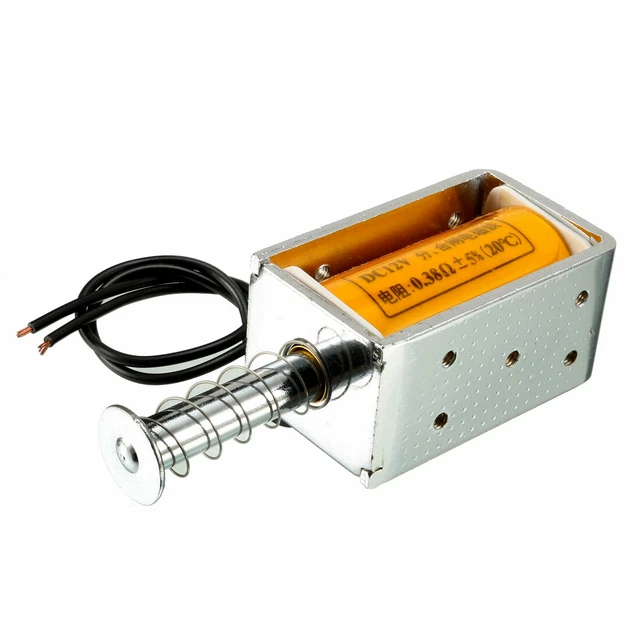 Magnete Elettrico DC12V 35mm - Solenoide Push-Pull A Corsa Lunga Per Applicazioni Industriali - Foto 3