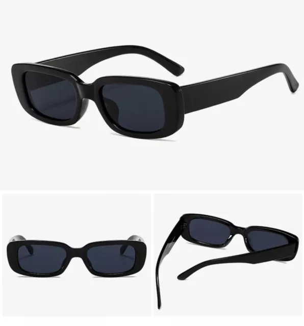 Women Men Square Sunglasses Small Rectangle Sunglasses Unisex UV Protection