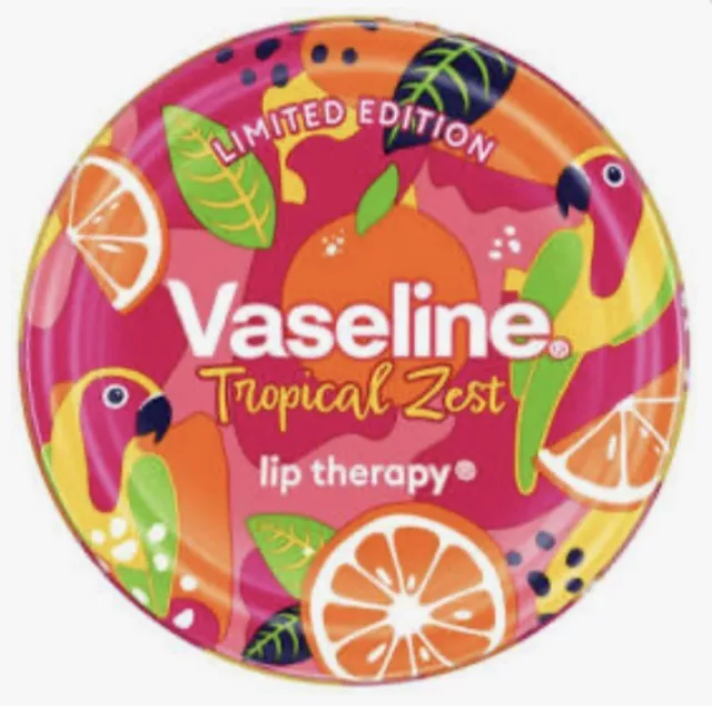 Brandneu Limitierte Edition Vaseline Lippe Tropisch Zest Pink Selten 20G International 2