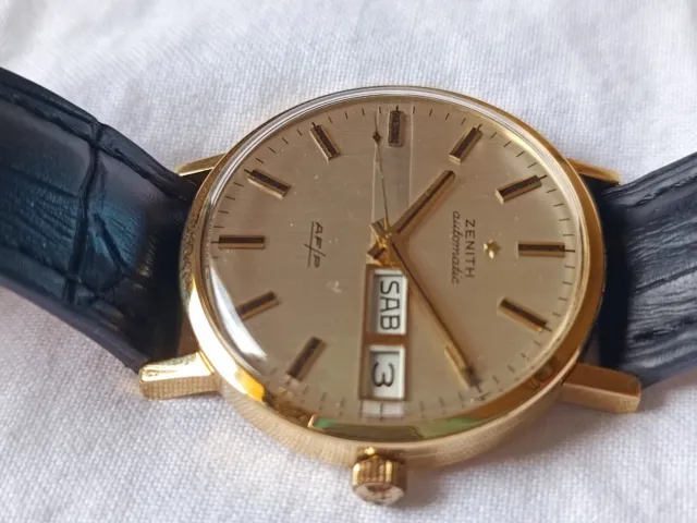 orologio automatico vintage Zenith cassa Oro 18K