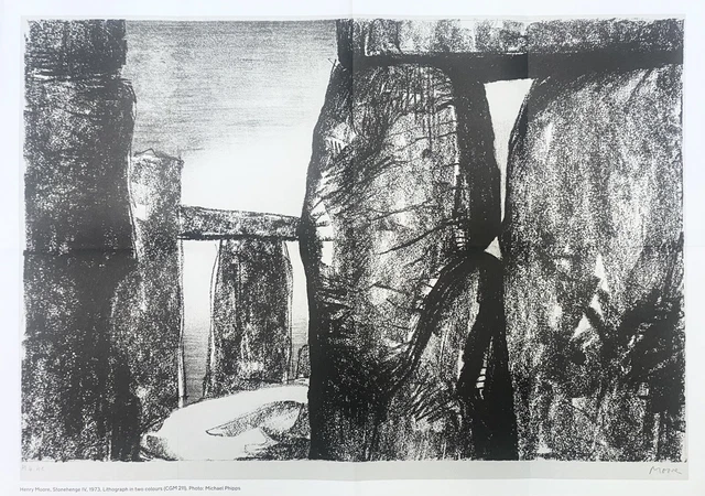 HENRY MOORE STONEHENGE Lithograph Poster RARE AND OUT OF PRINT 39 99 henry-moore-stonehenge-lithograph-poster-rare-and-out-of-print-39-99