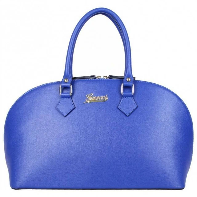 SAC MAIN demi rond en cuir Gussaci Bleu EUR 79 90 PicClick FR