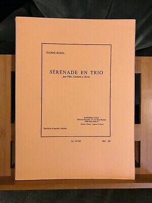 Eugène Bozza Sérénade en trio partition flûte clarinette basson éditions Leduc