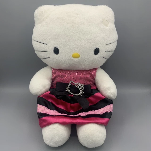 BUILD A BEAR Hello Kitty White Plush Sanrio 17” Yellow Nose BAB