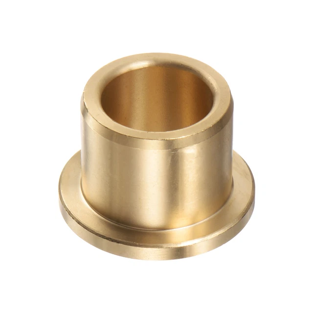 Flange Bearing Sleeve 16mm x 22mm x 20mm Bronze Self-Lubricating Bushings