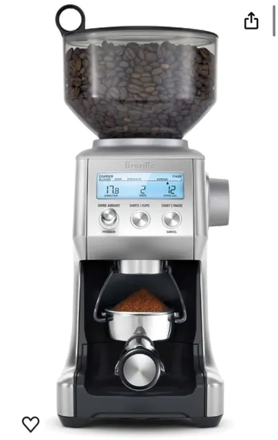 Breville BCG820BSSXL Smart Grinder Coffee Bean Grinder, Brushed Stainless Steel