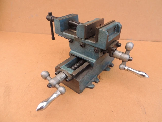 3" X-Y Compound Cross Over Slide Sliding Drill Press Vise Milling Drilling 2 WAY