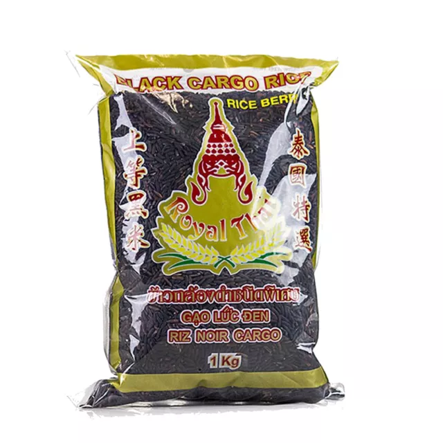 1 Kg Schwarzer Reis Royal Thai Black Cargo Rice Gao Luc Den AAA