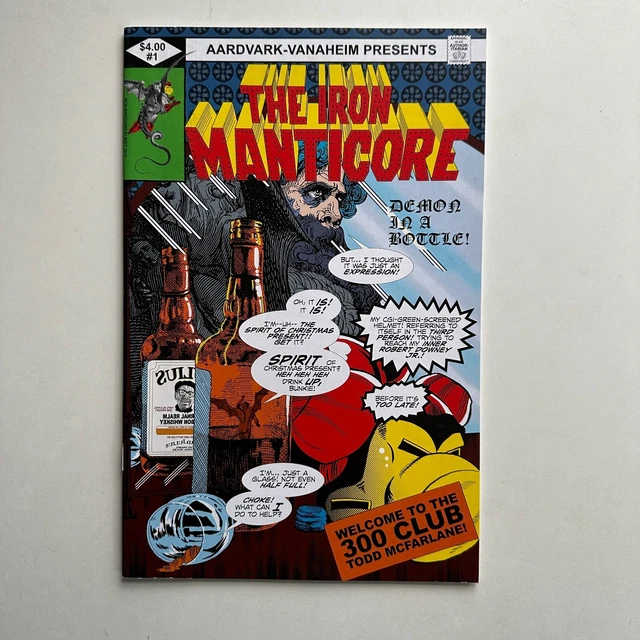 Aardvark-Vanaheim Comics The Iron Manticore #1 NM 2019 Iron Man #128 Homage