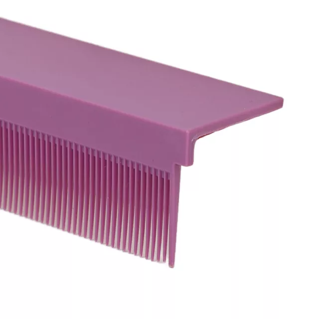 Peine de fibra de carbono (púrpura) alisador de cabello peine alisado de cabello