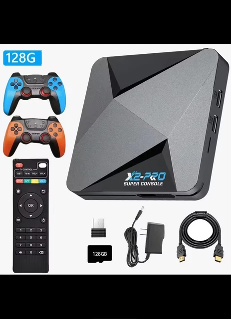 Console De Jeux Rétro HDMI – 40 000 Jeux Préinstallés, Avec 2 Manettes Sans Fil – Plug & Play Pour TV Moderne