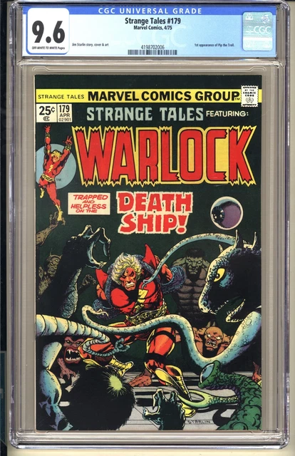 Strange Tales #179 CGC 9.6 OWW NM+ Marvel 1975 Warlock 1st app Pip the Troll v1