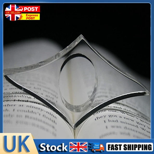 Acrylic Book Paper Clips Page Holder Stationery School Office Bookmarks (M) Hot
