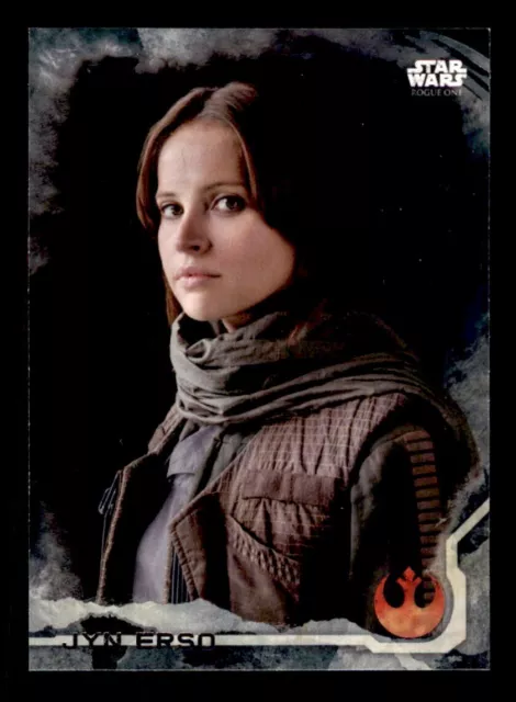 2016 Topps Star Wars: Rogue One Jyn Erso Black Parallel Card #1