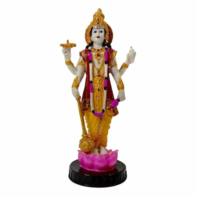 Hindu God Lord Vishnu Venkateshwara Idol Statue Figurine 9 inches