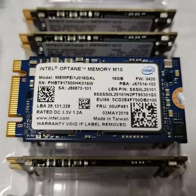 Intel Optane Memory M10 SSD M.2 2242 16GB MEMPEI1J016GAL PCI-e Nvme Xpoint