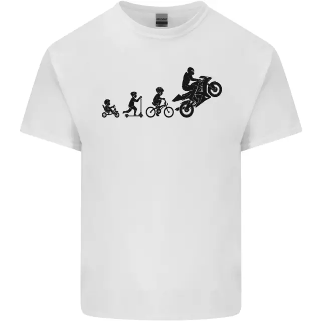 Motorbike Evolution Funny Biker Motorcycle Mens Cotton T-Shirt Tee Top