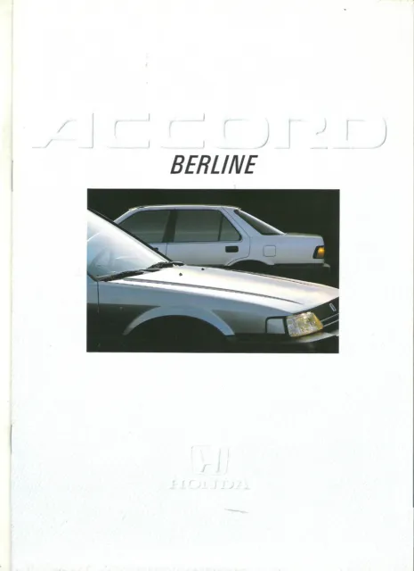 HONDA ACCORD - 1987 ? catalogue brochure prospectus dépliant publicitaire