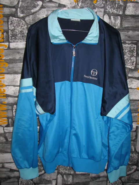 Vintage Sergio Tacchini  tennis jersey tracksuit jacket   '70s  made in Italy