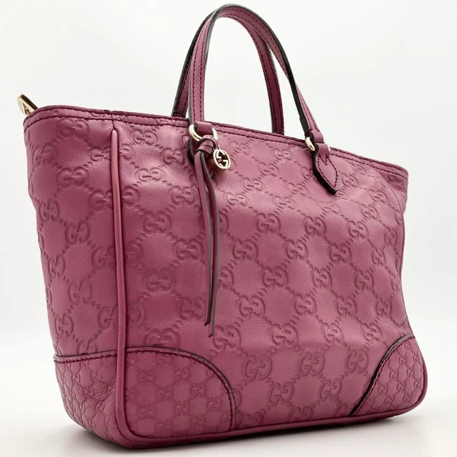 Authentic GUCCI Guccissima Tote Bag Pink Genuine Authentic GUCCI Guccissima Tote Bag Pink Genuine