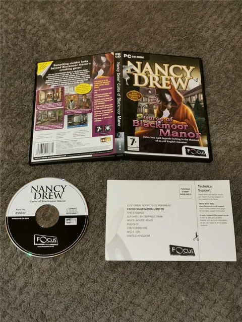 Pc Cd Rom - Nancy Drew Curse Of Blackmoor Manor By Focus - Boxed