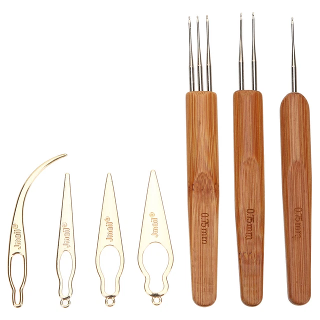 Hair Needle Bamboo Handle Ar Multitool Portable Dreadlock Tool