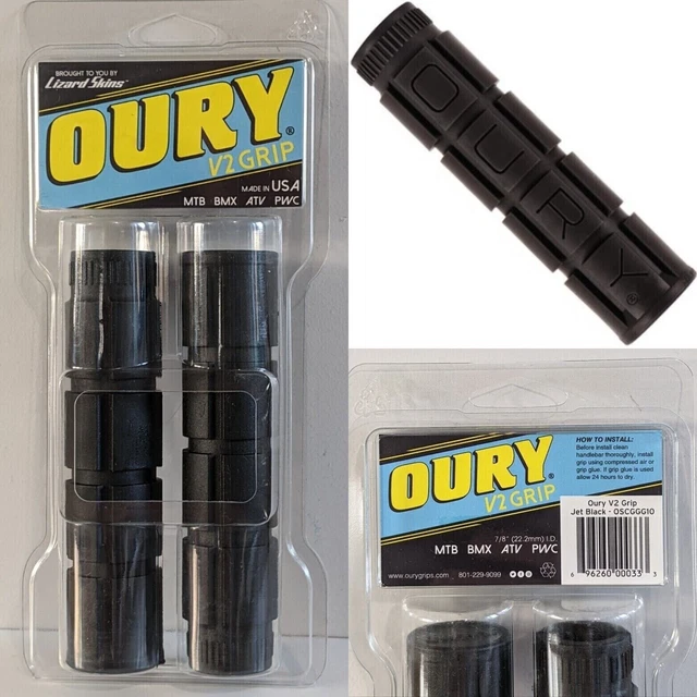 Lizard Skins Oury Lock-On V2 Bike Grips - Super Soft MTB/BMX Grips Made In USA