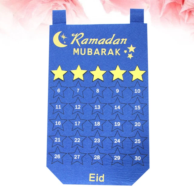 Eid Mubarak - Calendario de pared para el Ramadán musulmán islámico