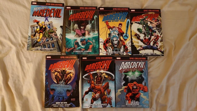 Daredevil Epic Collection Vol 1 4 13 16 18 19 20 21 Typhoid Tpb Lot Widow