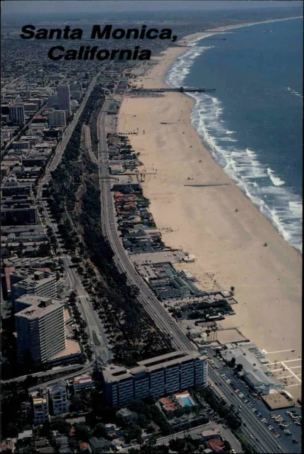 US-Postcard America USA Postkarte SANTA MONICA Aerial View Luftbild Kalifornien