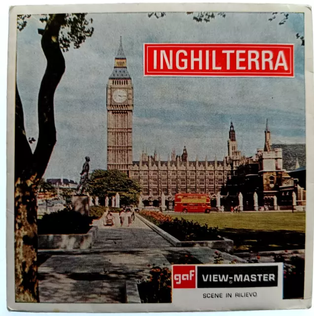 3x VIEW MASTER 3D REEL ⭐ INGHILTERRA ⭐ ENGLAND, London, York, Dover Stereo C230I