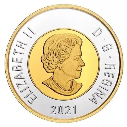 2021 Canada $2 Dollar Toonie .9999 Silver GP From Proof Set 100th Ann.  Bluenose