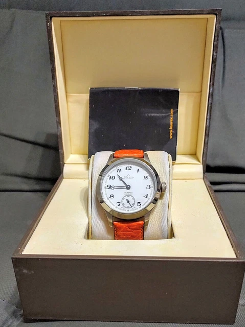 NC Orologio da uomo San Martin Orologio meccanico Orologio da polso automatico di lusso retrò in vetro zaffiro (blue