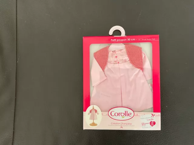 Vêtement Corolle Petit  poupon robe  30 cm  Neuf Blister