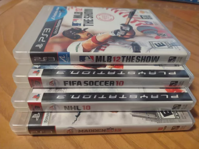 LOT OF 10 PlayStation 3 PS3 Games TIGER WOODS NHL Hockey FIFA