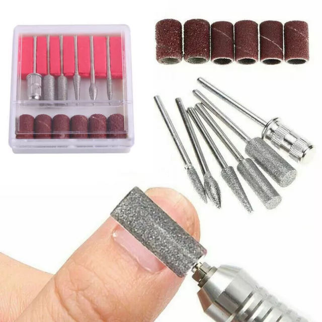 12 Pcs Mix Nail Art Electric File Drill Bits Replacement Manicure Pedicure Tool