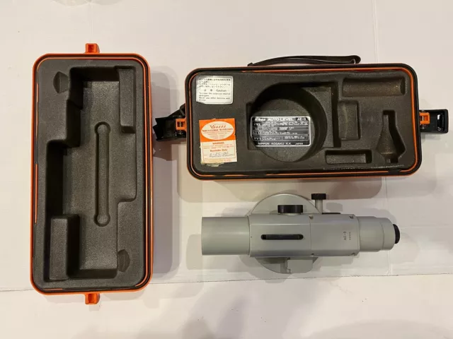 Nikon Auto Level AE-3 With Case  (untested) Surveying Equipment Broke Latch Case