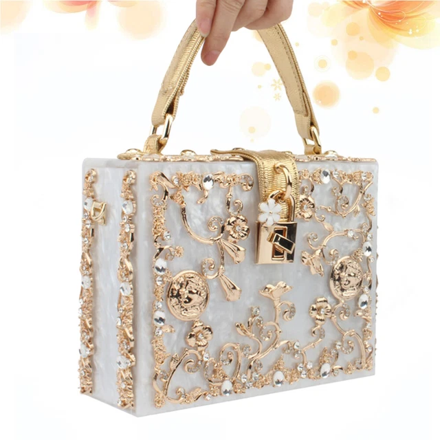 Sac À Poignée Sacs Bandoulière Pour Femmes Main Boîte Portefeuille Vintage
