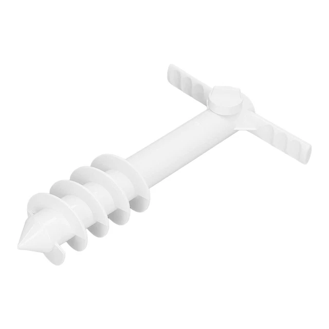 Haofy Ancre De Sable Parasol Plage 9,4x15 Pouces - Support Avec 5 Vis En Spirale Pour Extérieur