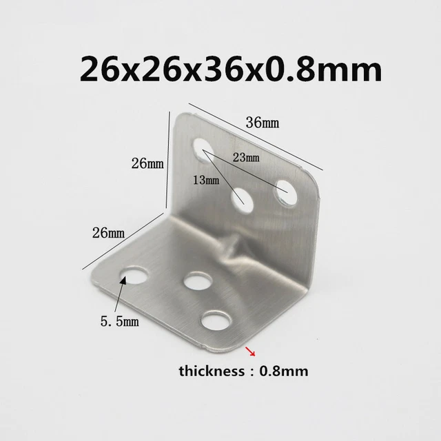Table corner code stainless steel right angle bracket triangle fixed