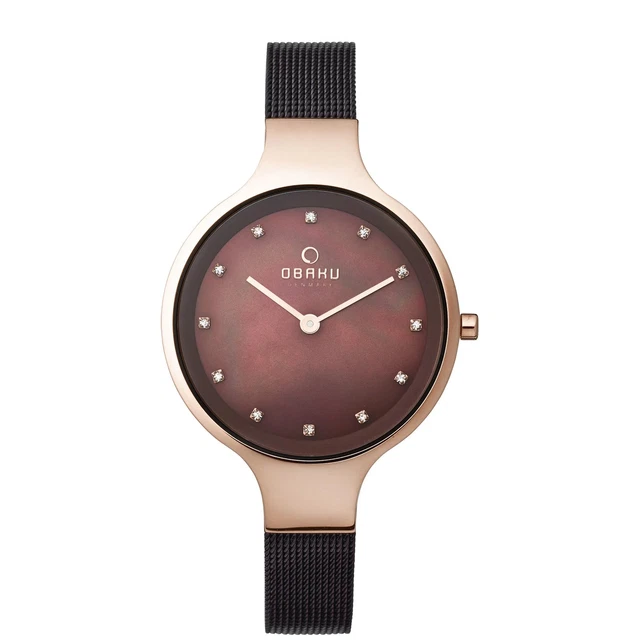 Obaku V173LXVNMN-X Ex Display Donna Sky-Walnut Polso