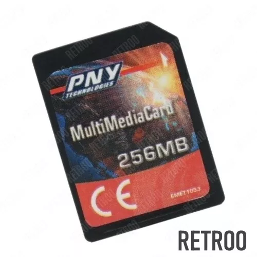 PNY MultiMedia Card 256MB Type-S MMC Memory Card for Cameras/Phones/PDAs