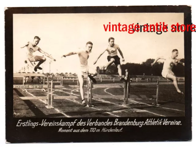 Fotografía Deporte Asociación Brandenburgo Atlético Hürdenlauf 1920 1930er