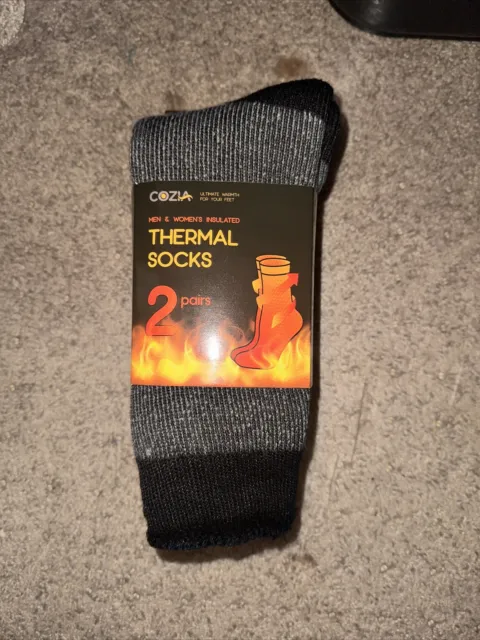 Thermal Socks for Men & Women Ultra Soft Boot Socks Warmer than Wool Socks - 2 P