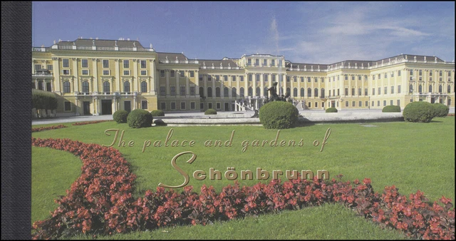 UN Vienna: Brand booklets 3 UNESCO World Heritage Site Schönbrunn Castle 1998, ESSt