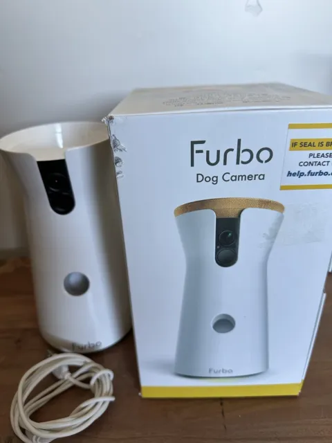 Cámara Furbo 360° para perro: dispensador de tratamiento de cámara gran angular giratorio de 360° para mascotas