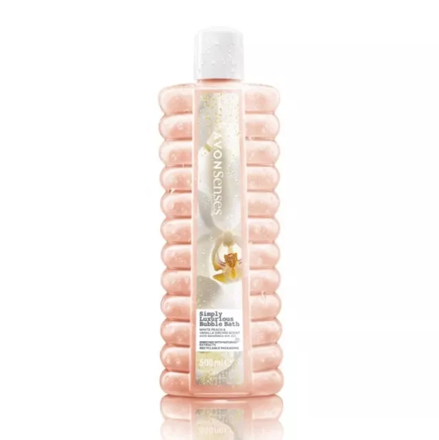 Avon Senses Simply Luxurious Peach Bubble Bath 500ml
